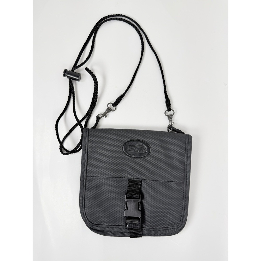 American Tourister Travel Neck Wallet Organizer Passport ID Holder Black‎